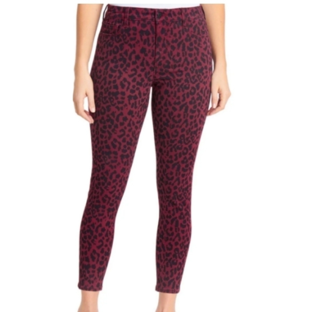 Social Standard by Sanctuary Ankle Length Cheetah Print Skinny Jeans